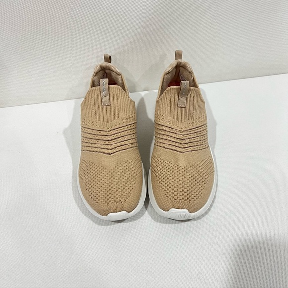 Skechers Ultra Flex Slip-On Sneaker Shoes Size 7.5 Taupe Tan  Stretchy Mesh - Picture 9 of 12
